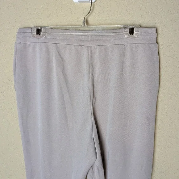 Pure Jill Sand-Washed Taupe Drawstring Pants Women's Medium Athleisure Soft Cozy - Picture 7 of 8